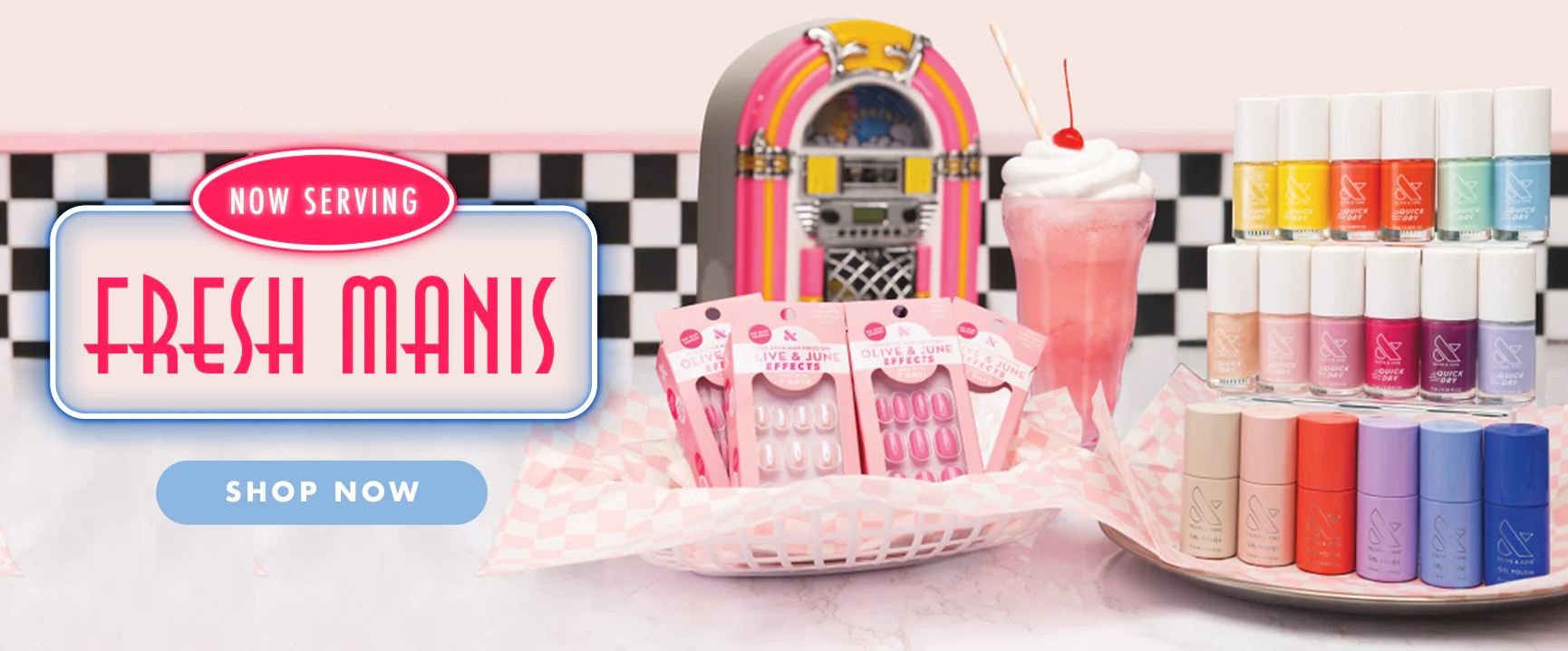 Seasonal nail collection display